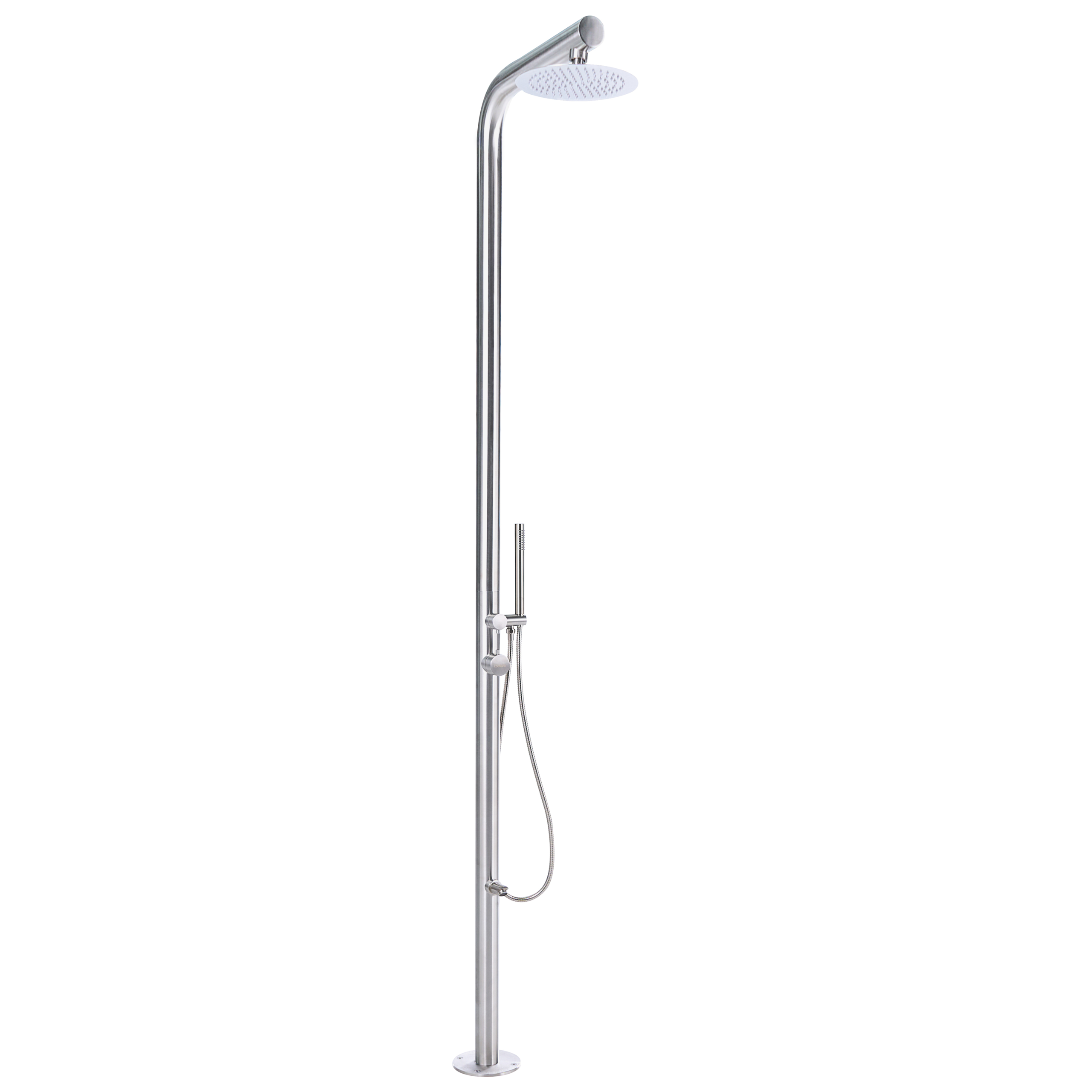 Ducha independiente de exterior marudi plateado