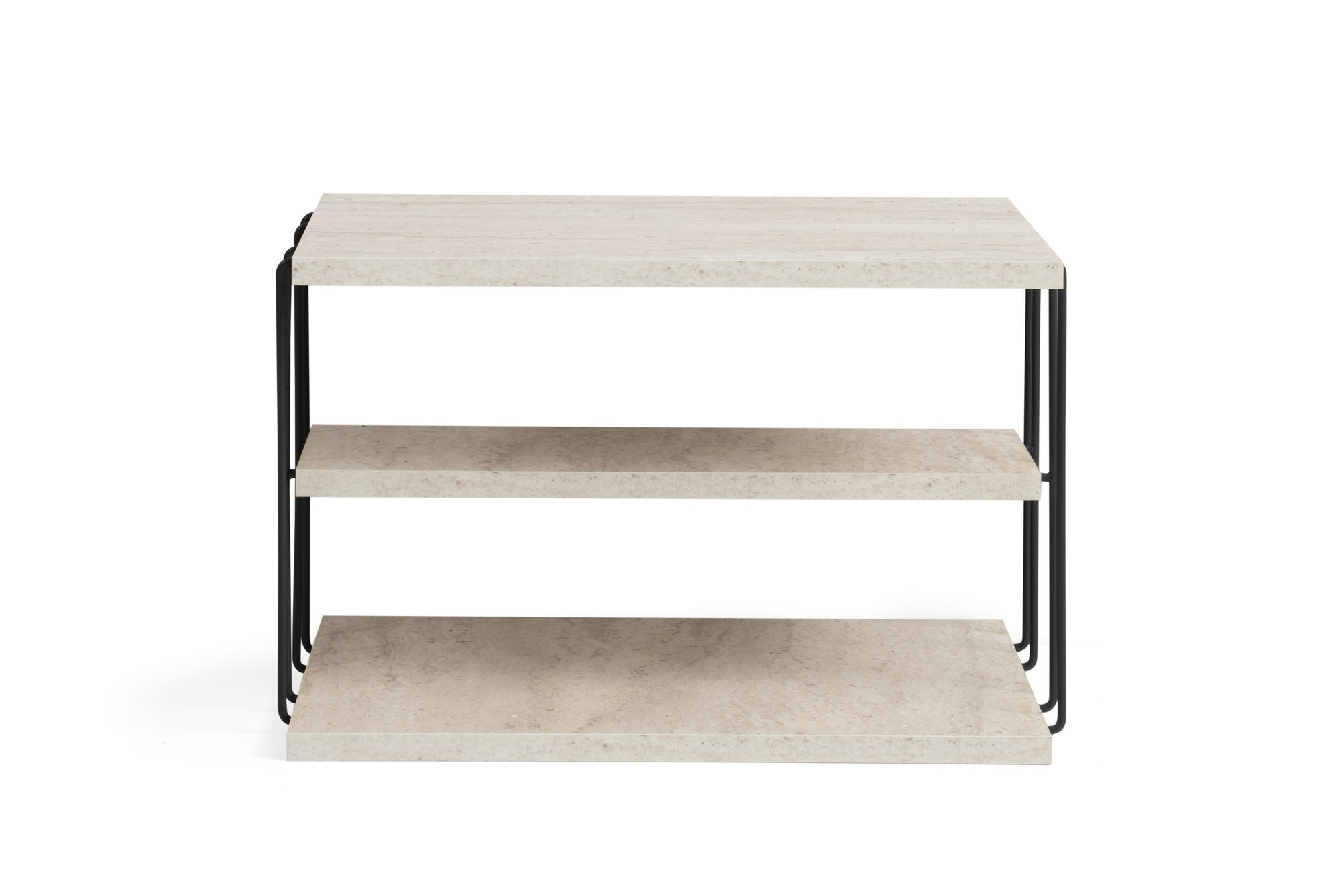 Mesita auxiliar de madera <<lifon>> - 50 x 40 x 33 cm - negro