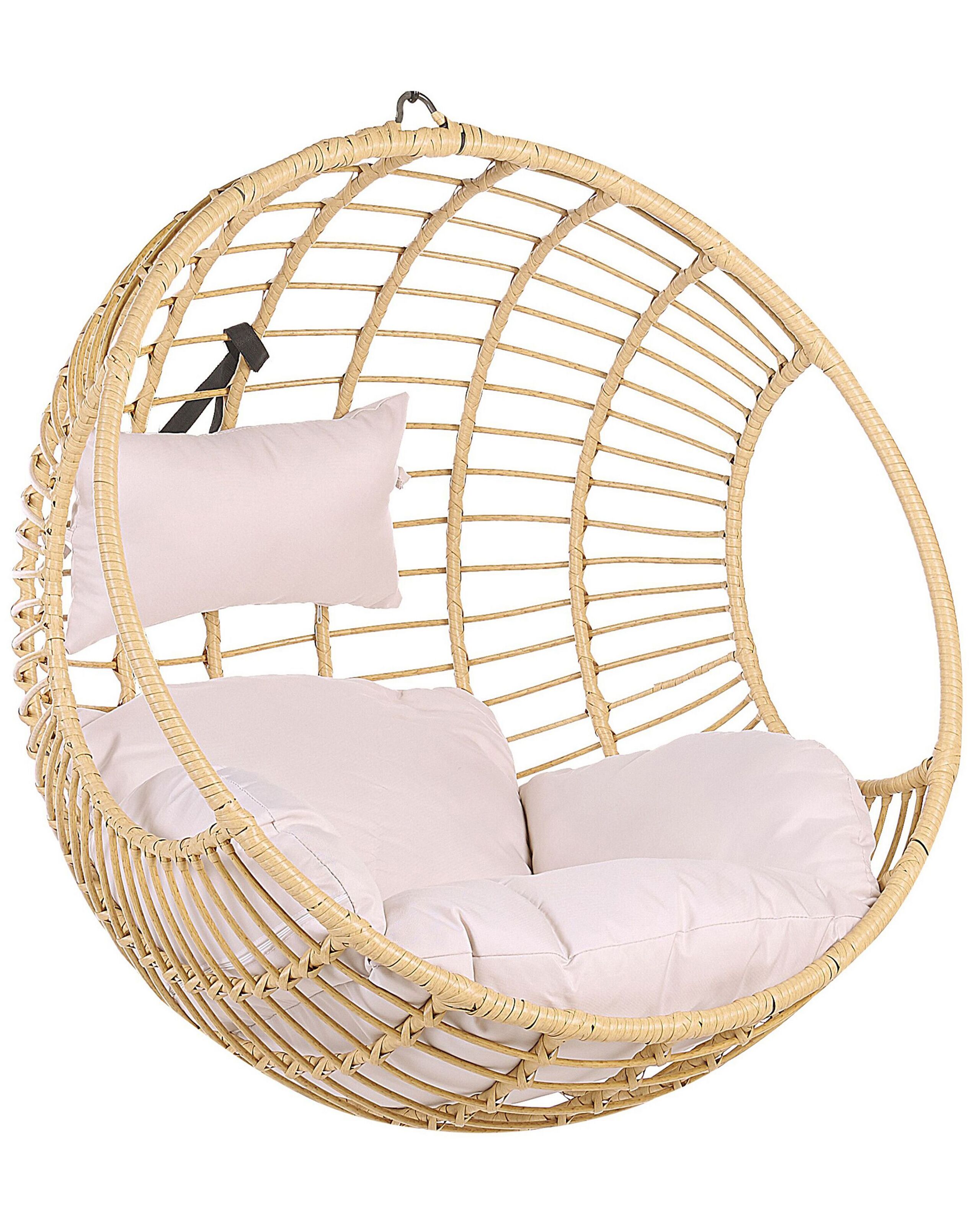 Sillón colgante aspio ratán sintético natural