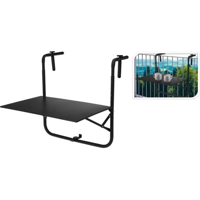 Mesa plegable para balcon color: gris oscuro