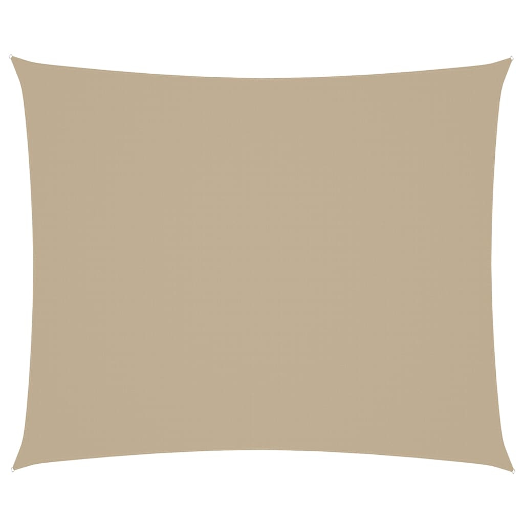 vidaXL toldo de vela rectangular tela oxford beige 4x6 m