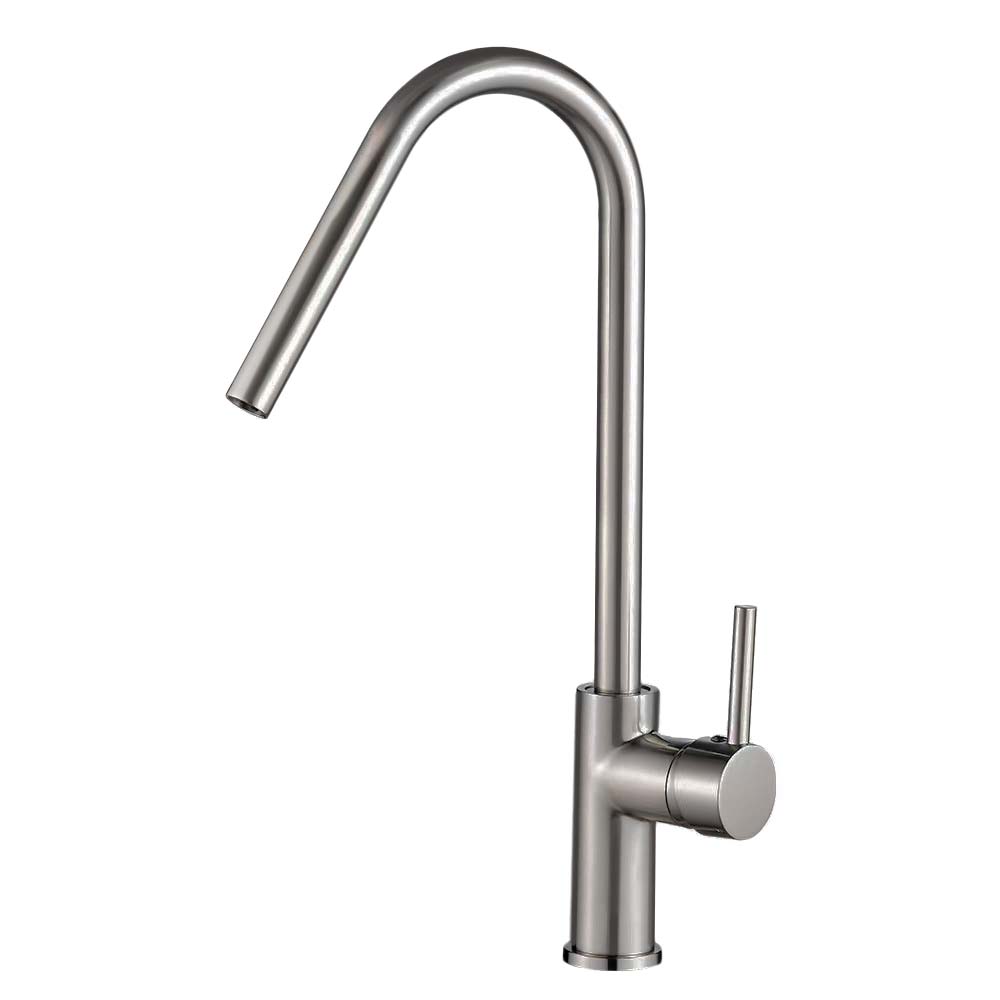 Valaz grifo de cocina monomando acero cepillado