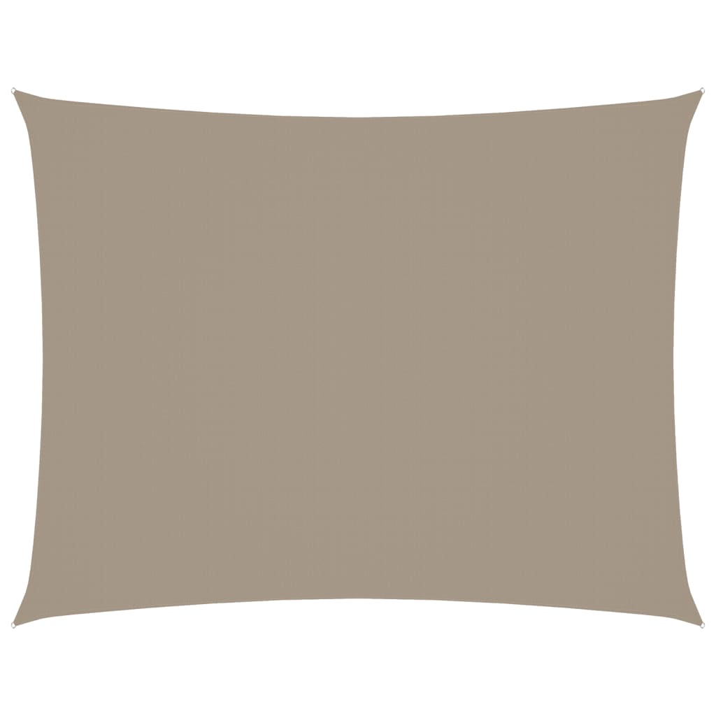 vidaXL toldo de vela rectangular tela oxford gris taupe 3x4 m