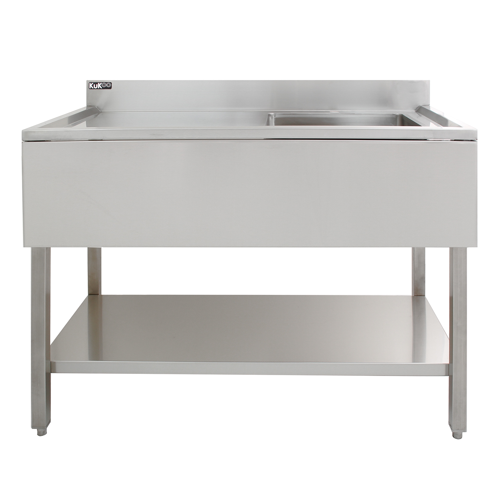 Kukoo fregadero de cocina de acero inoxidable – escurridor a la izquierda