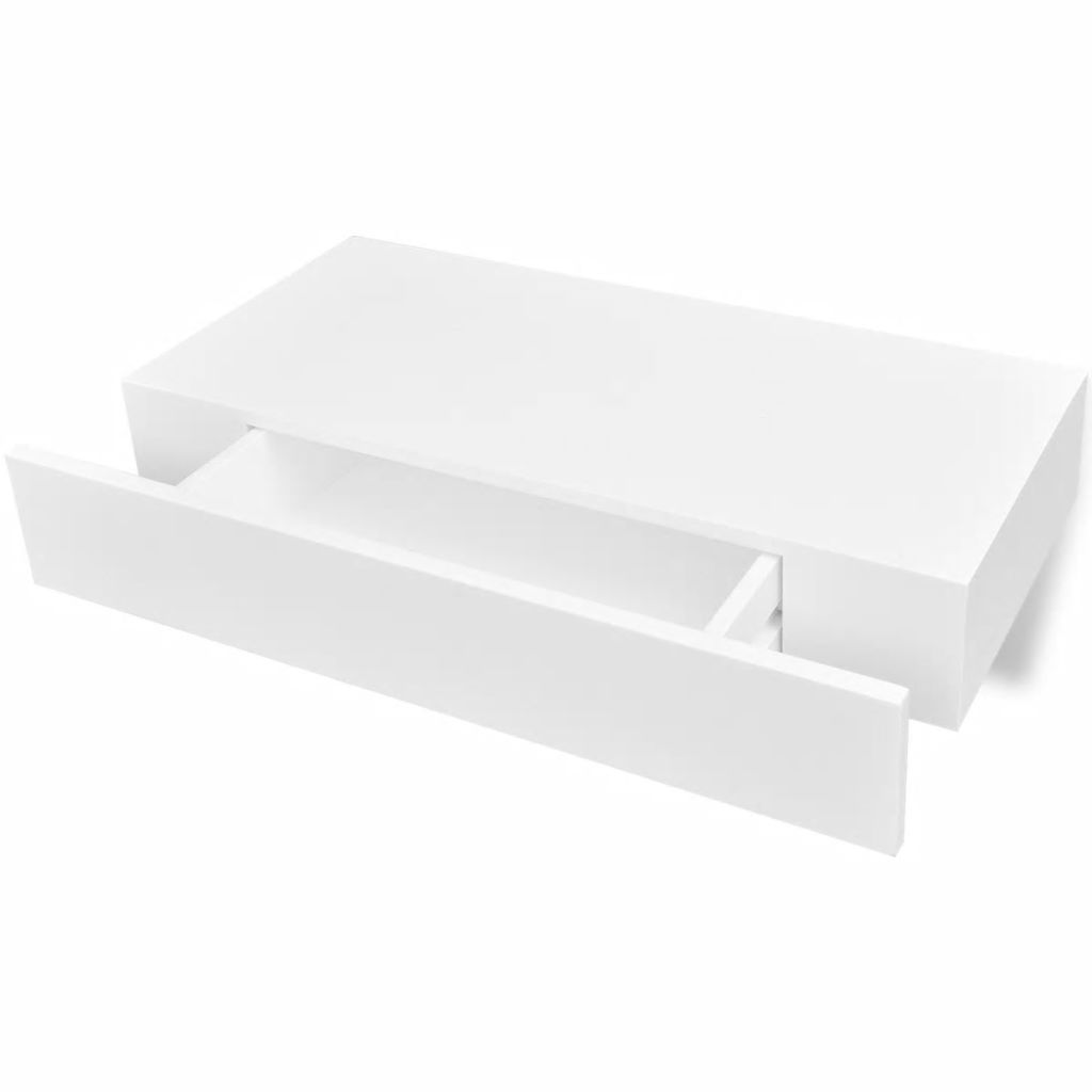 Estantería de pared de diseño con 1 cajón mdf