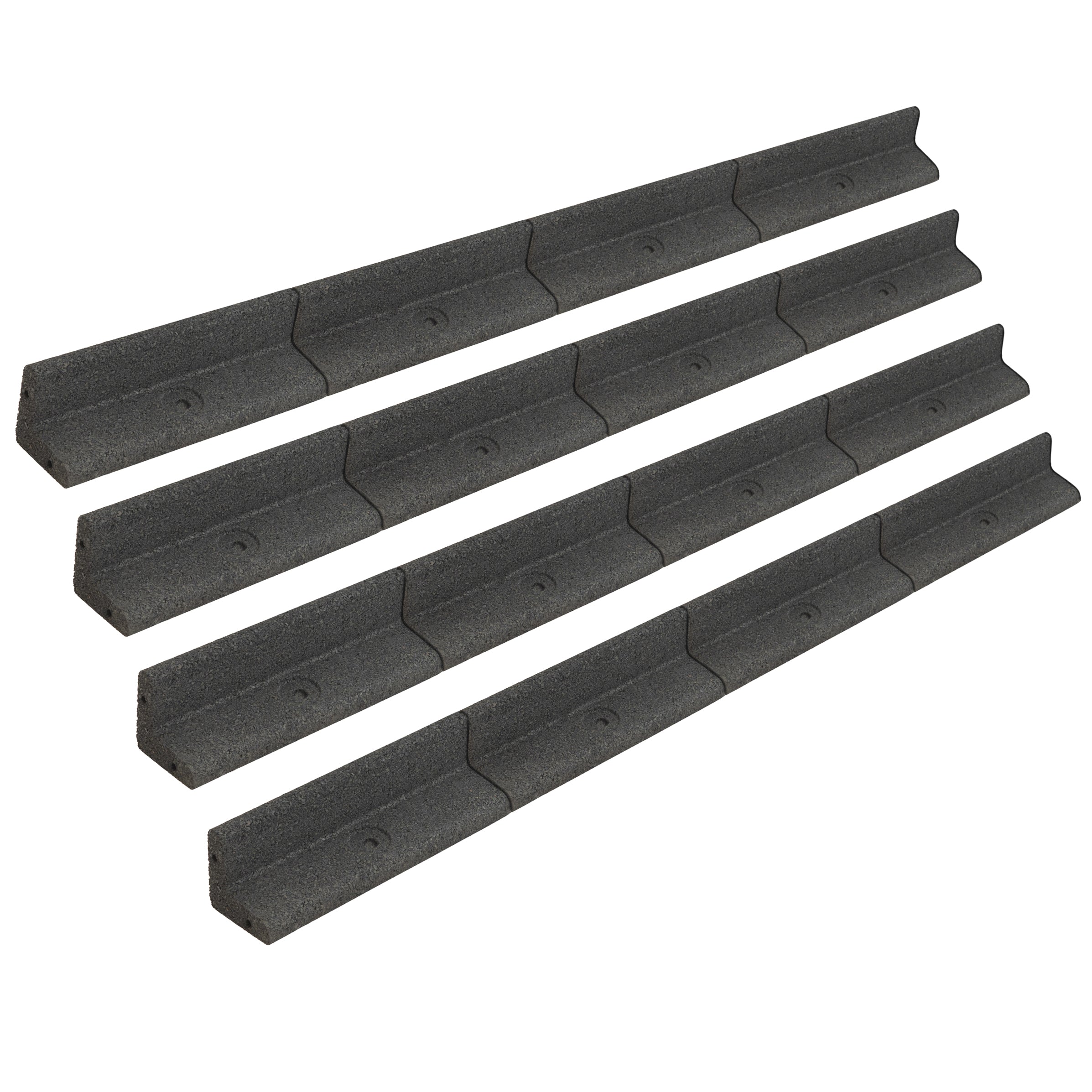 Bordura flexible para jardín 4 x 1.2 m – gris