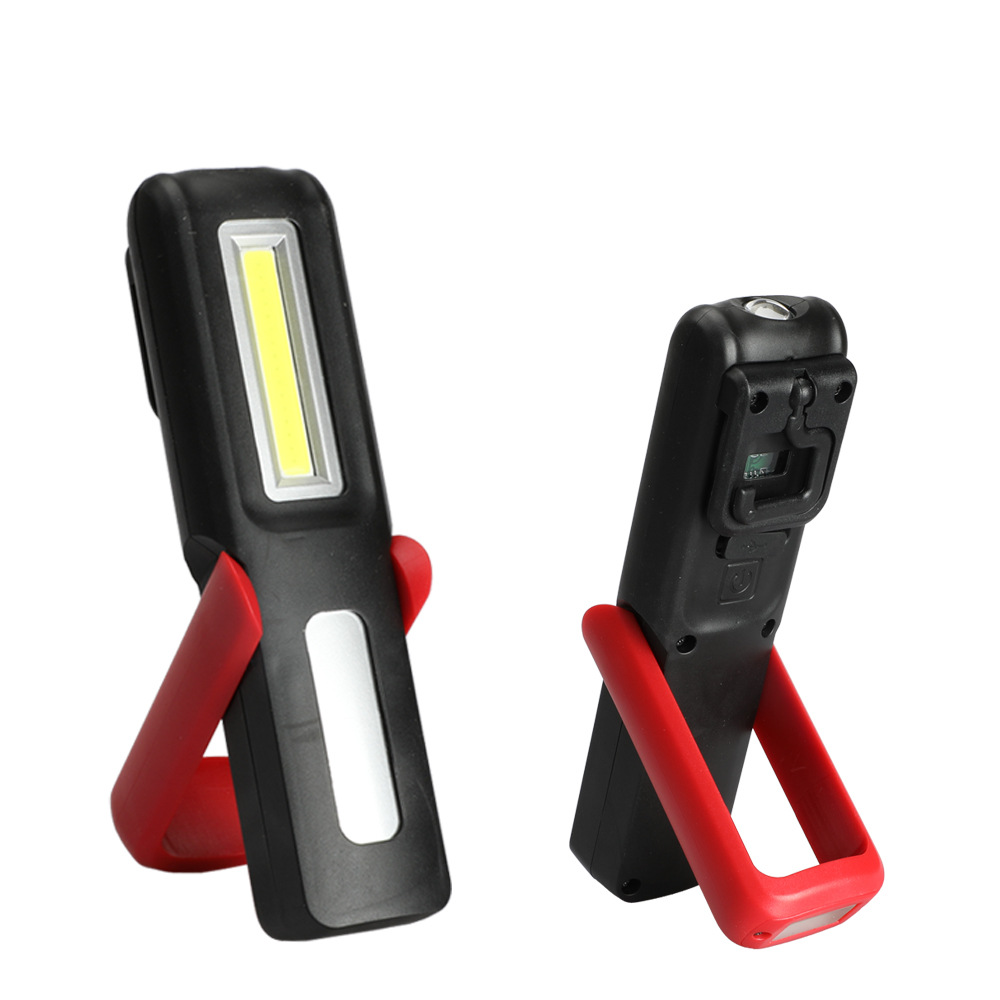 Lámpara de trabajo portátil cob LED con gancho y imán