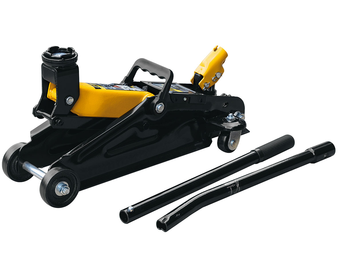 Gato hidráulico carretilla 2 toneladas altura 135-340 mm compacto robusto