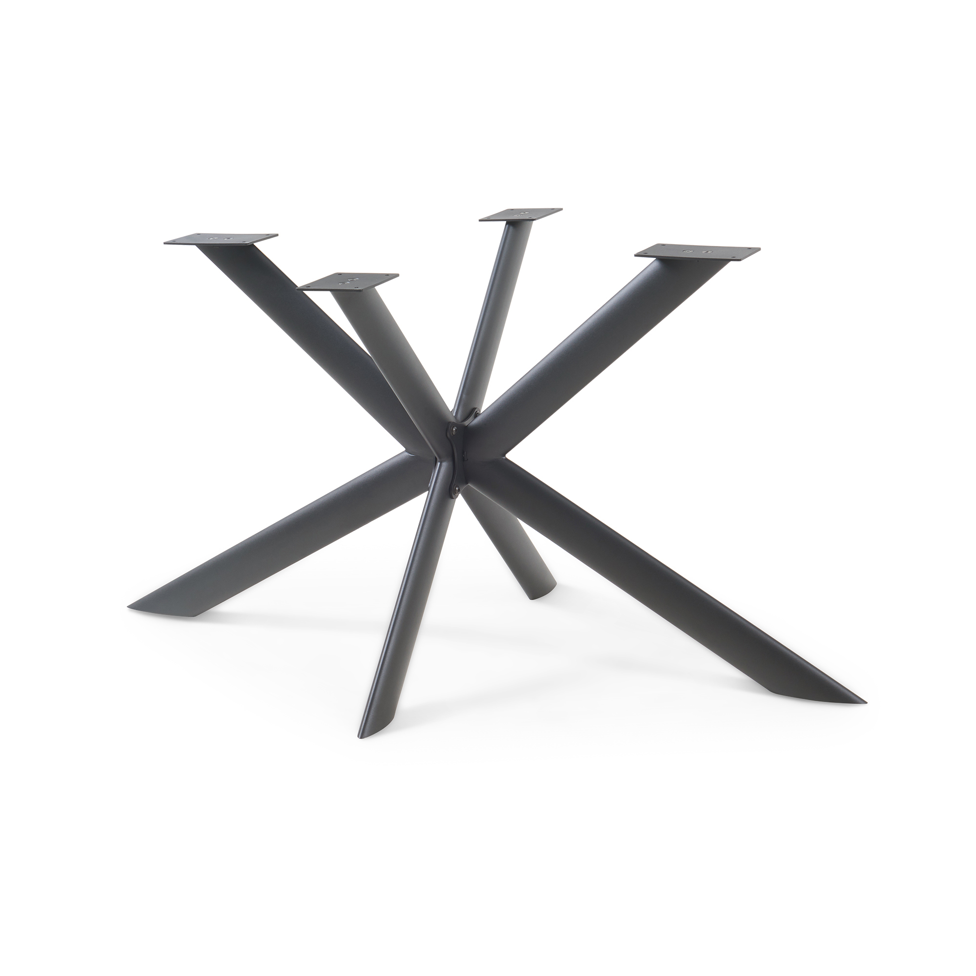 Patas de mesa svallersun 140x78x71,5 cm ovalada - negro [en.casa]