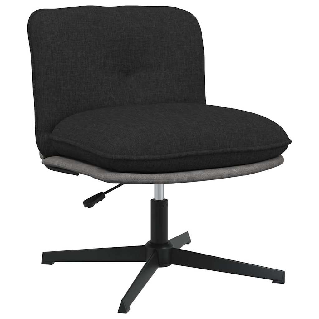 Silla de oficina giratoria de tela negra oif899259