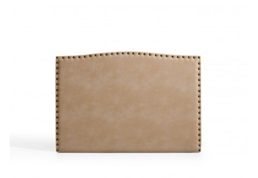 Cabecero ambar para cama de 135 de tela camel 154x115x8 matris