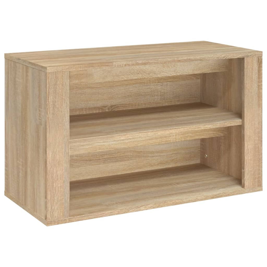 vidaXL zapatero madera contrachapada roble sonoma 75x35x45 cm