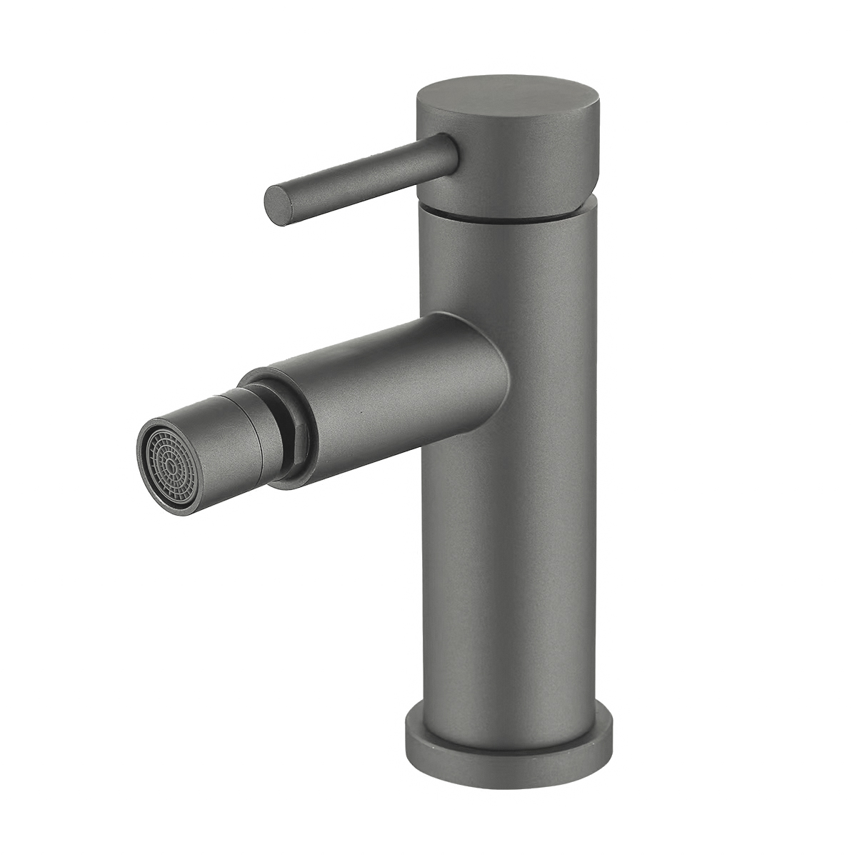 Valaz grifo de bidet monomando redondo gun metal