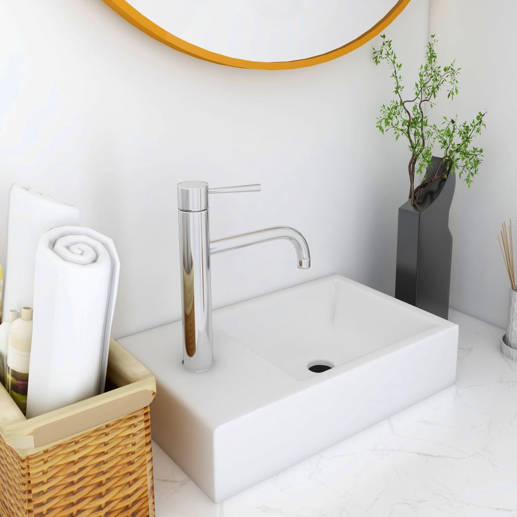 Lavabo smc blanco 400x220x90 mm