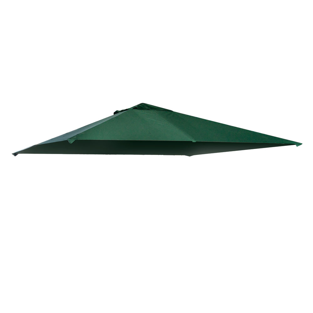 Techo repuesto cenador 298x298 cm poliéster color verde Outsunny