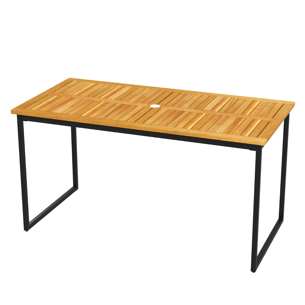 Mesa de comedor de madera de acacia para 6