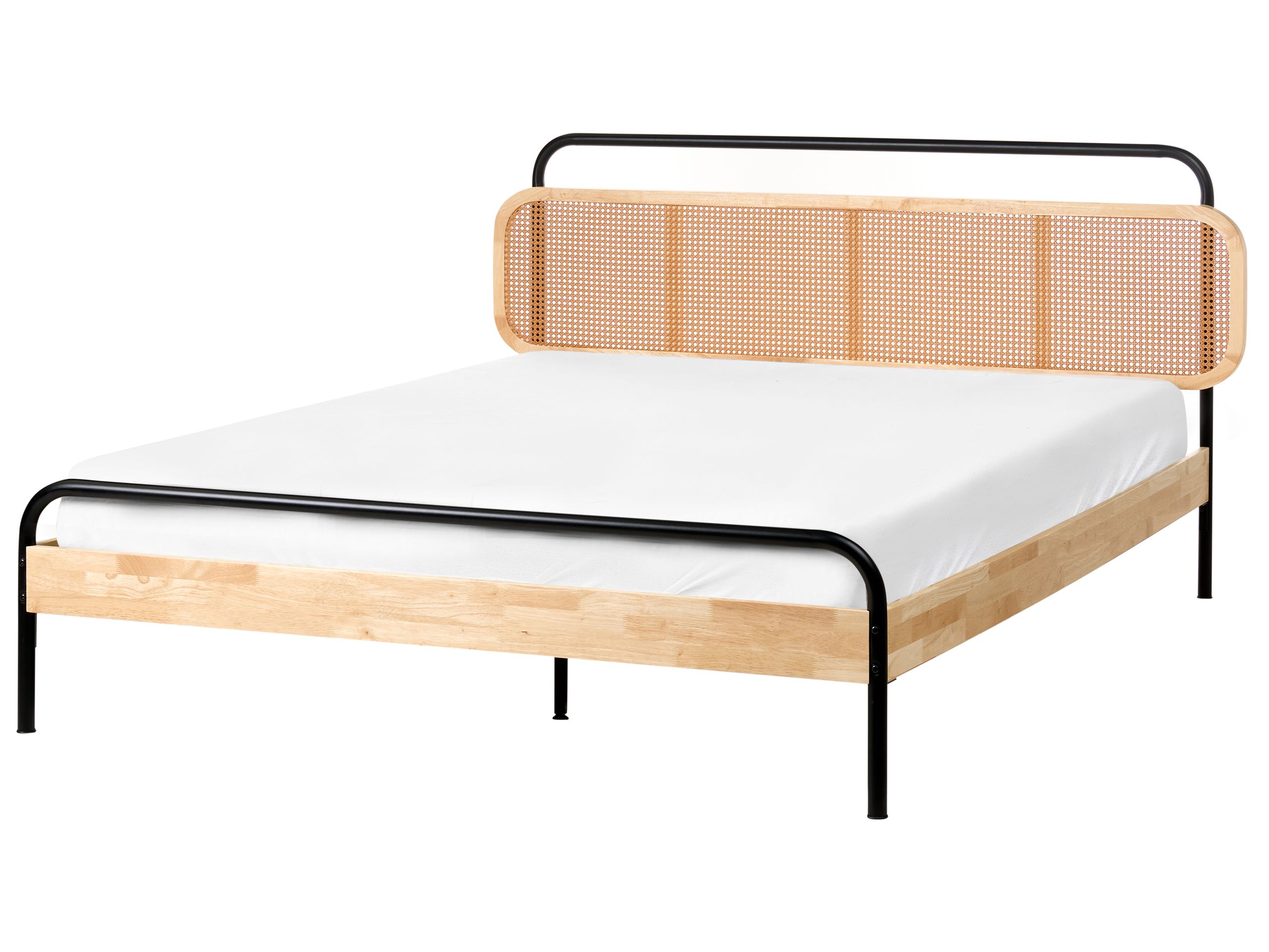 Cama ratán boussicourt 160 x 200 cm marrón claro