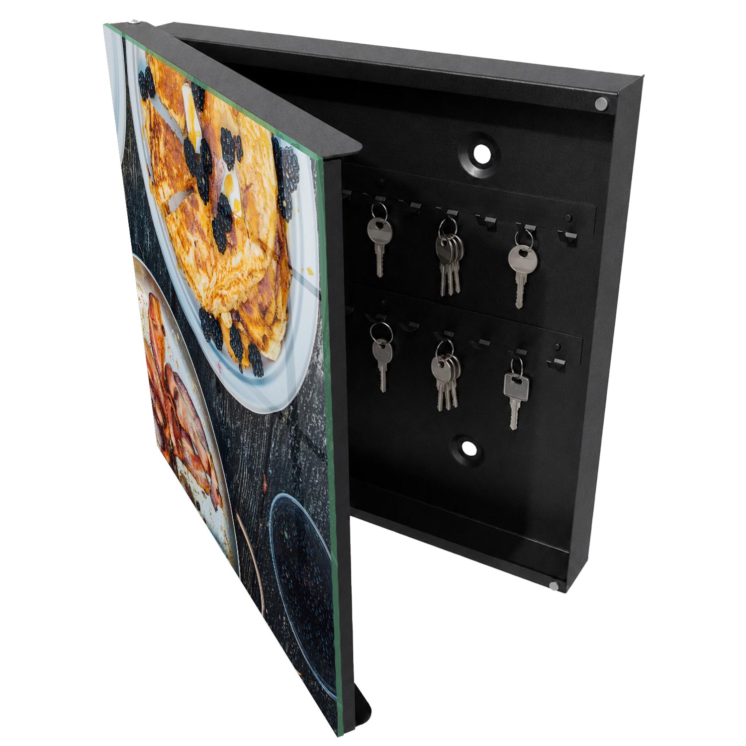 Caja para llaves 30x30x5 desayuno casero, apertura izquierda tulup