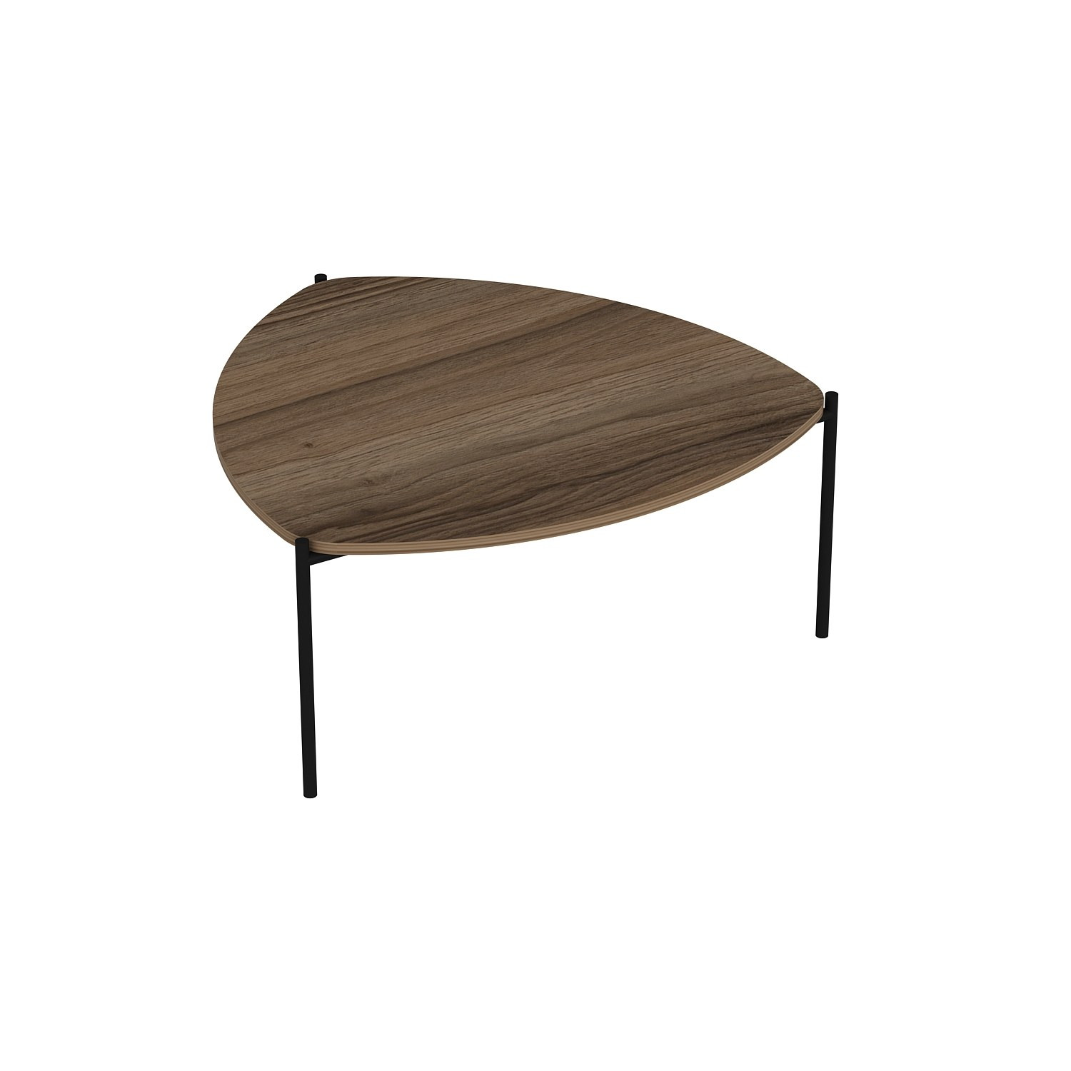 Mesa de centro de madera <<lenny>> - 90 x 89 x 40 cm - nogal