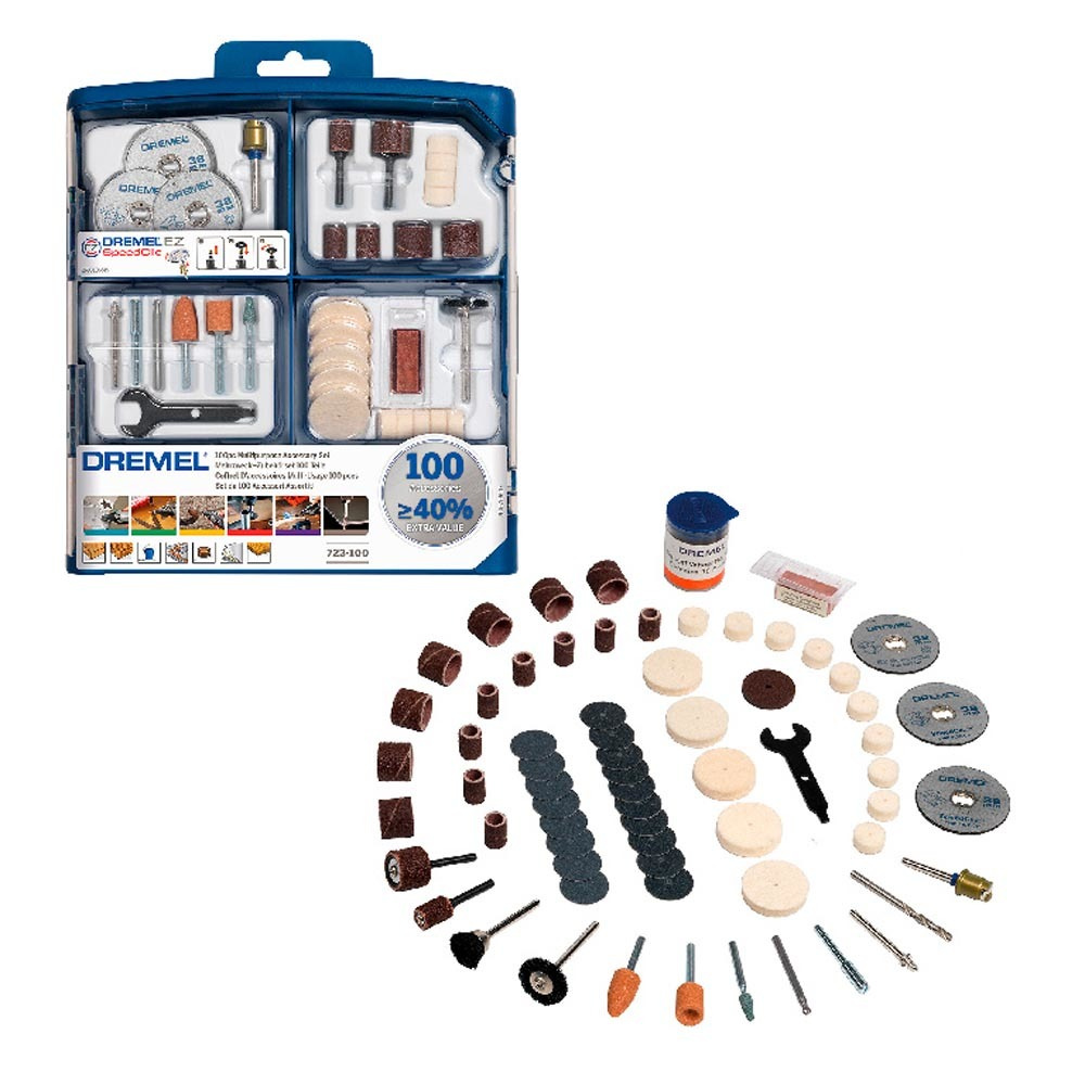Set 100 accesorios multiherramienta dremel