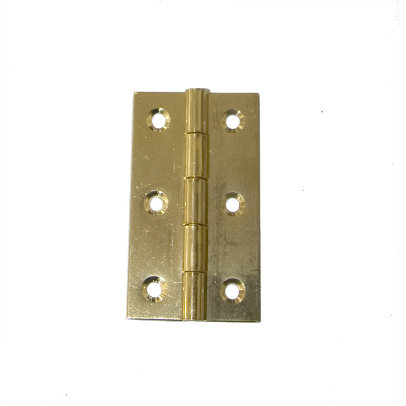 Pack 2 bisagras estrecha latonada 40 x 25 mm