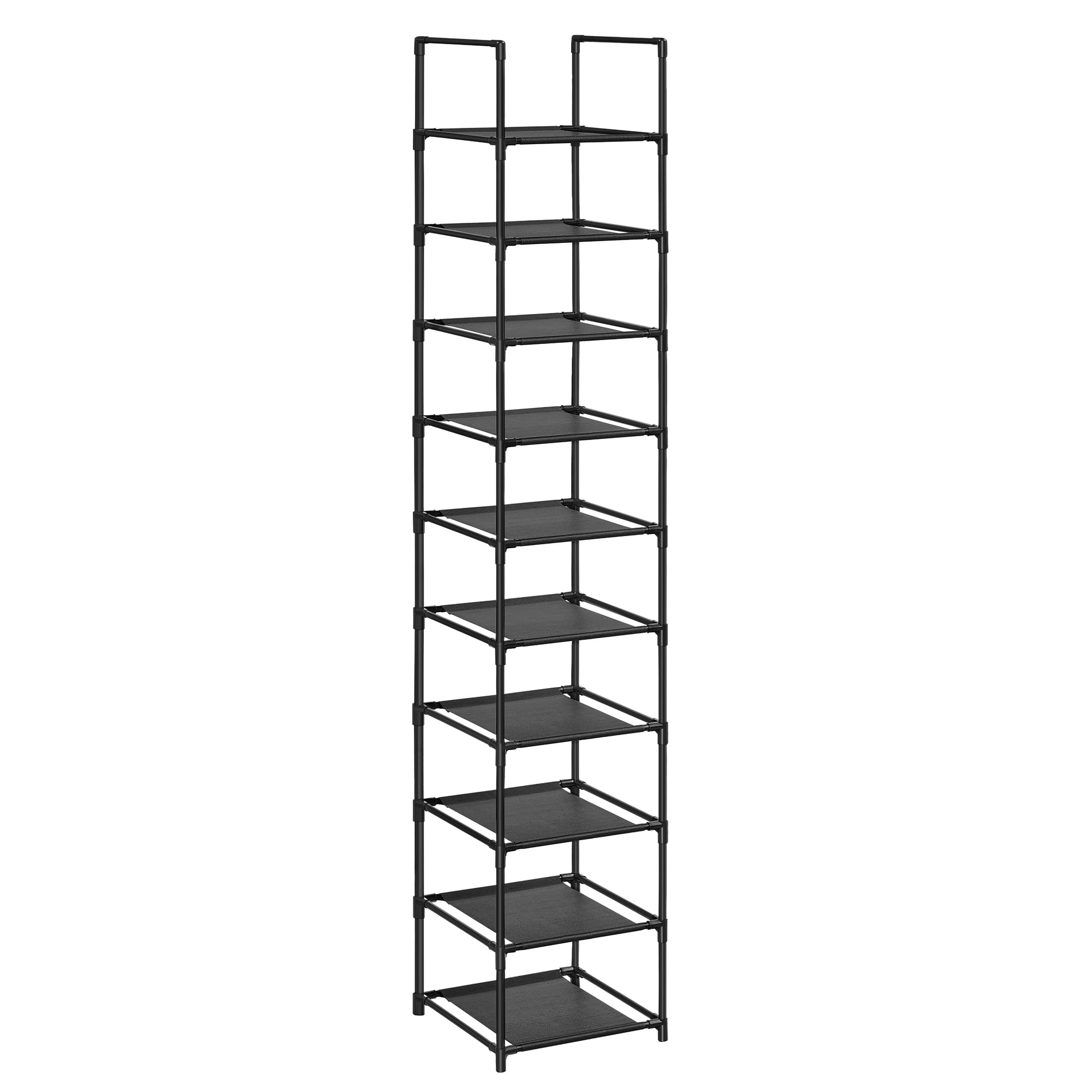Valora zapatero negro loft 10 estantes pasillo vestíbulo
