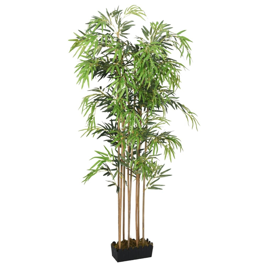 vidaXL árbol de bambú artificial con 1095 hojas verde 150 cm