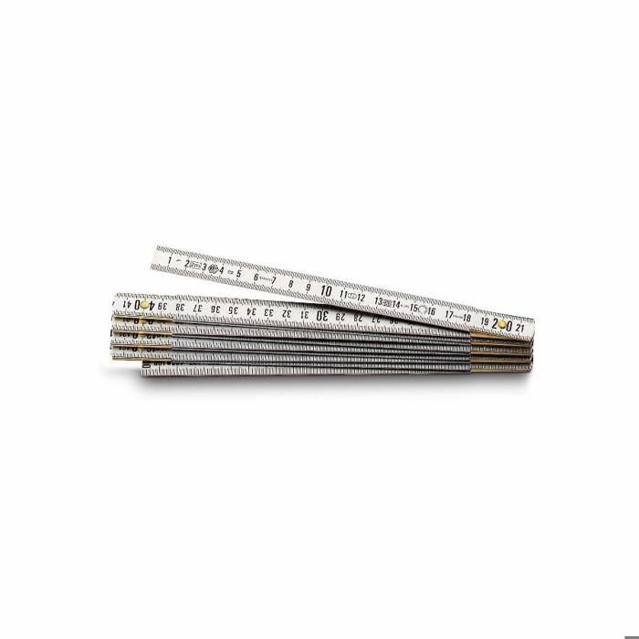 Metro plegable - stanley - gravemat - 2m - aluminio - latón anticorrosión