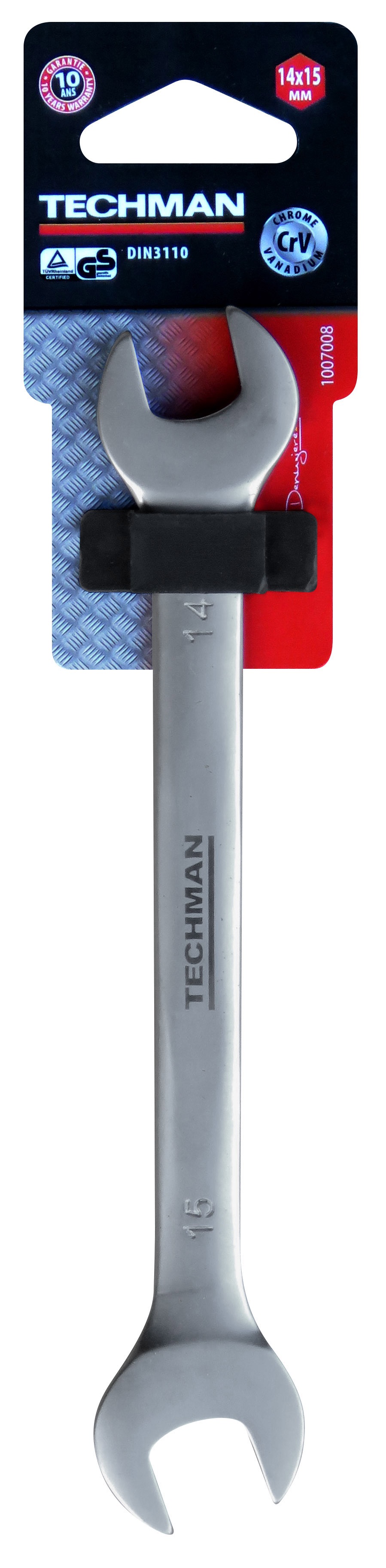 Llave de extremo abierto industrial doble 10 x 11 mm