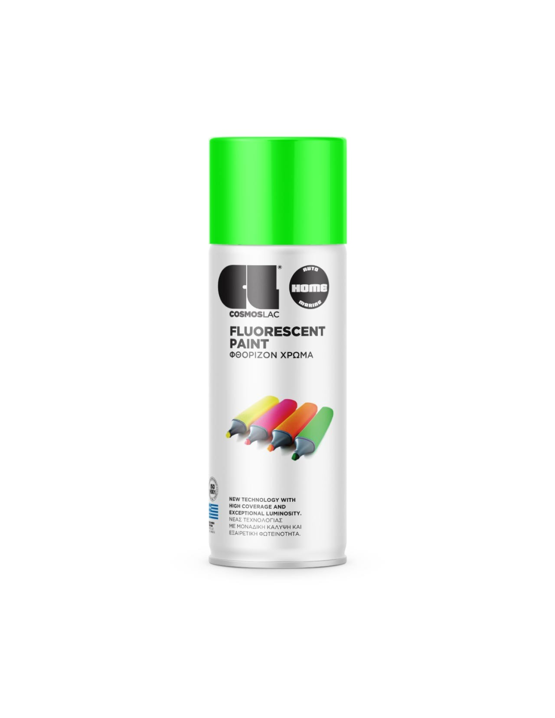 Spray pintura fluorescente verde n493 400 ml