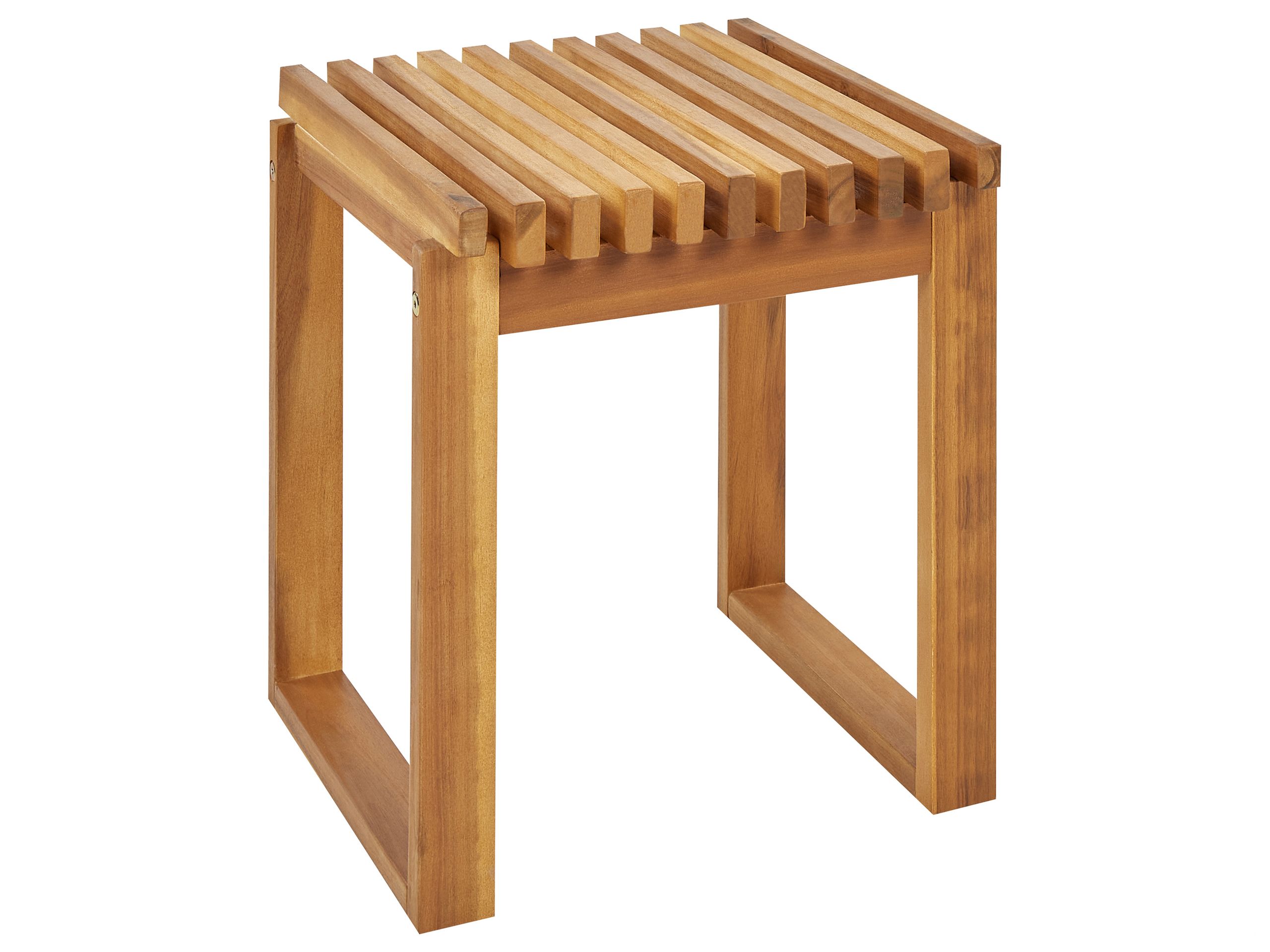 Mesa auxiliar de jardín bellano 35 cm 40 cm madera de acacia marrón