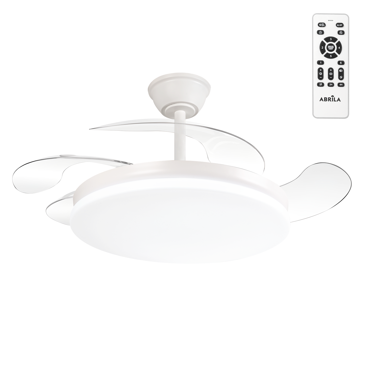 Ventilador de techo tridente blanco cct regulable 107cm