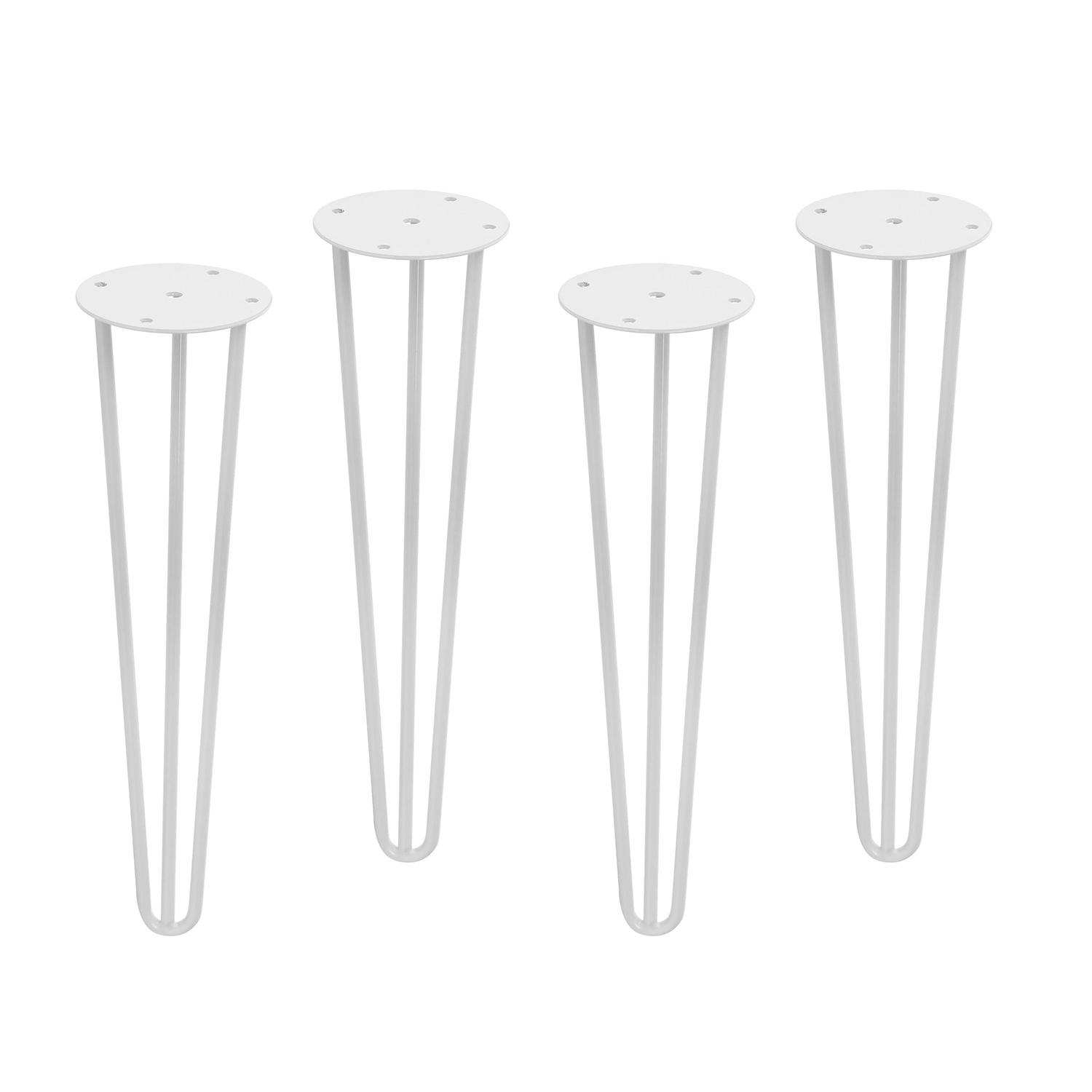 Pata de mesa rei 951 | 100x100x400 mm | blanco | 4 uds. | acero