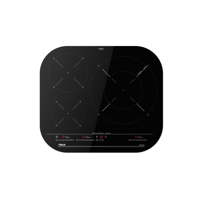 Inducción teka ikc 63320 msp cristal redondeado 3 zonas touch control
