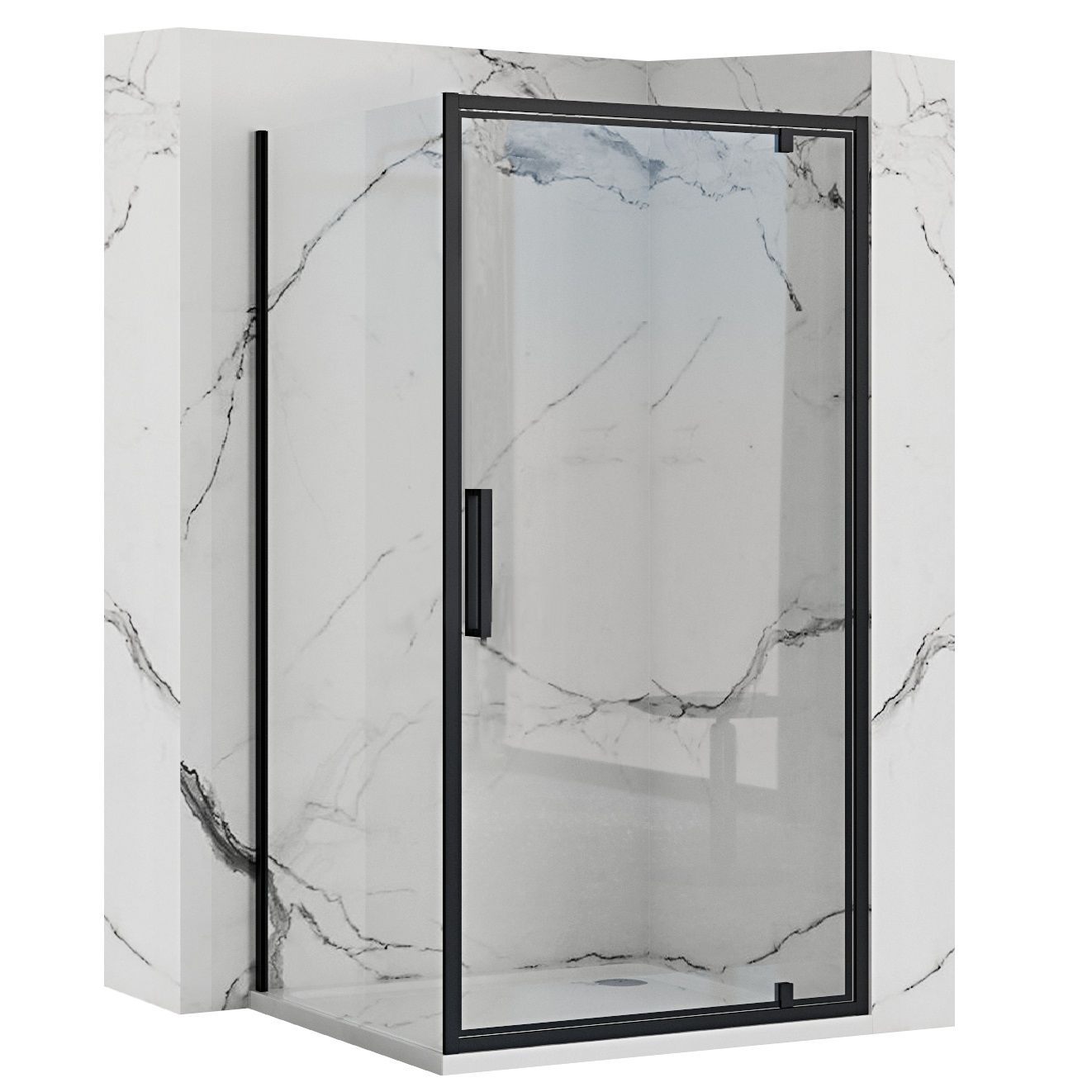 Rea cabina de ducha rapid swing 90x100, 90x100x195 cm