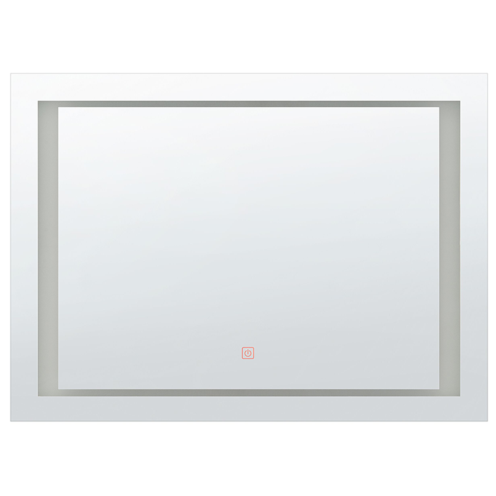 Espejo de baño LED eyre 80 cm 60 cm plateado