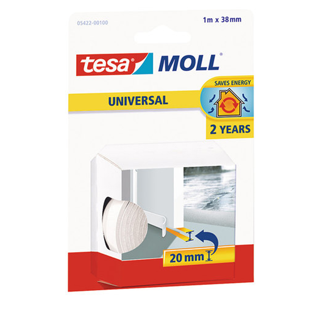 Burlete umbral puertas - blanco - 1 m x 38 mm