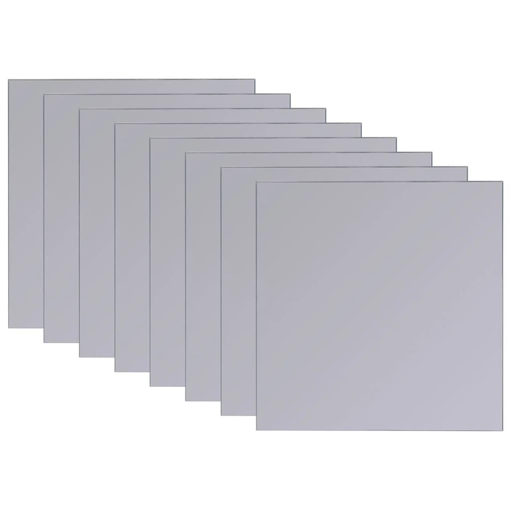 vidaXL azulejos de espejo sin marco vidrio 20,5 cm 16 unidades