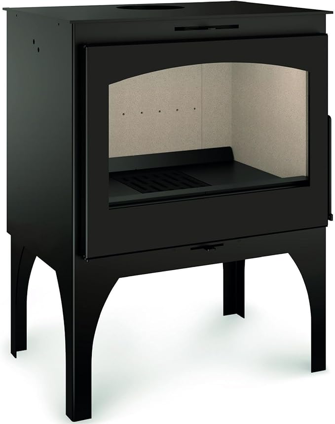 Tj - estufa de leña modelo mila patas de 7,2 kw