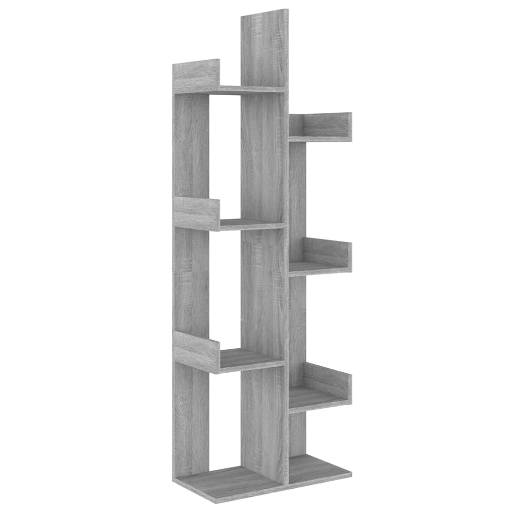 vidaXL estantería madera contrachapada gris sonoma 48x25,5x140 cm