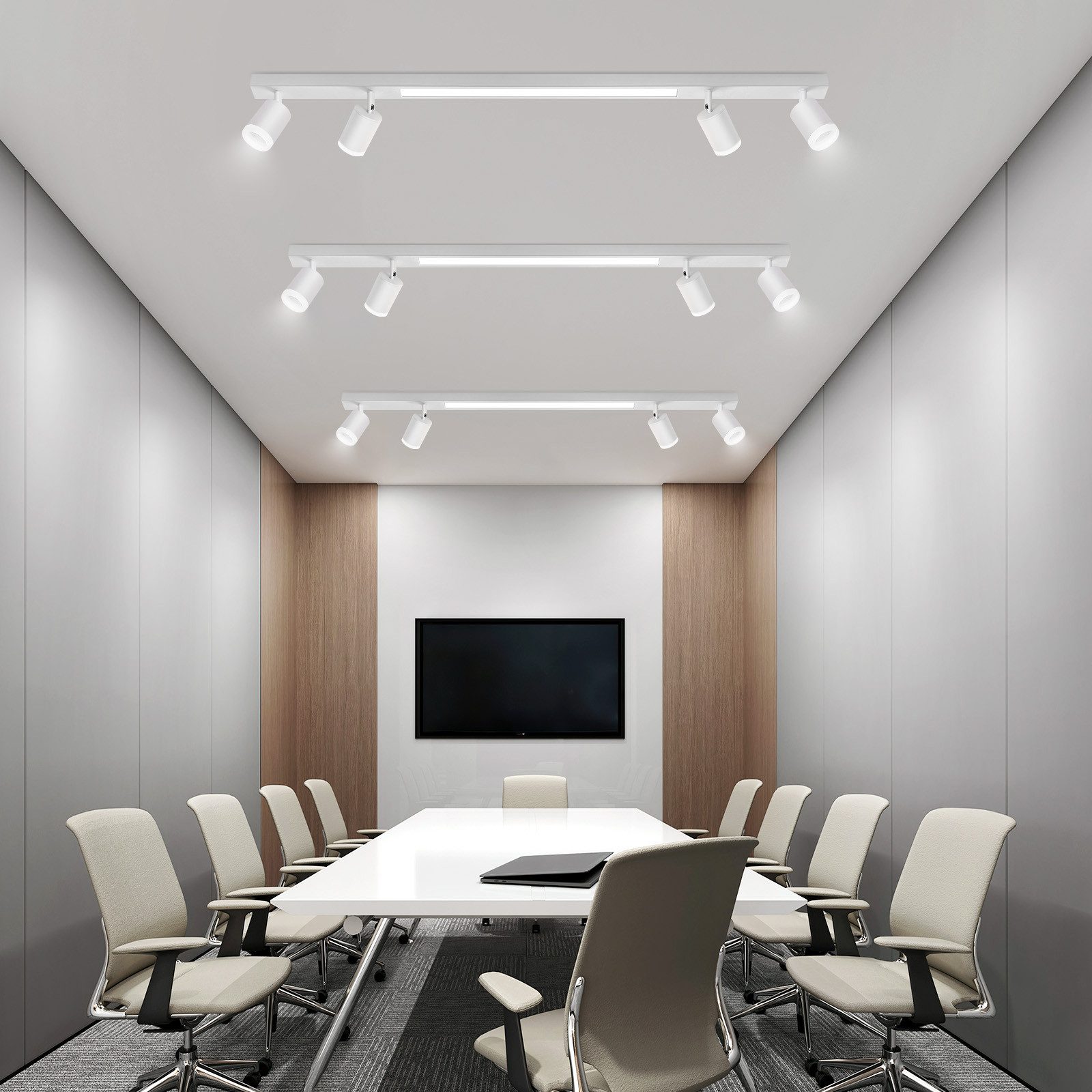 Nettlife lámpara de techo LED blanca 110x15