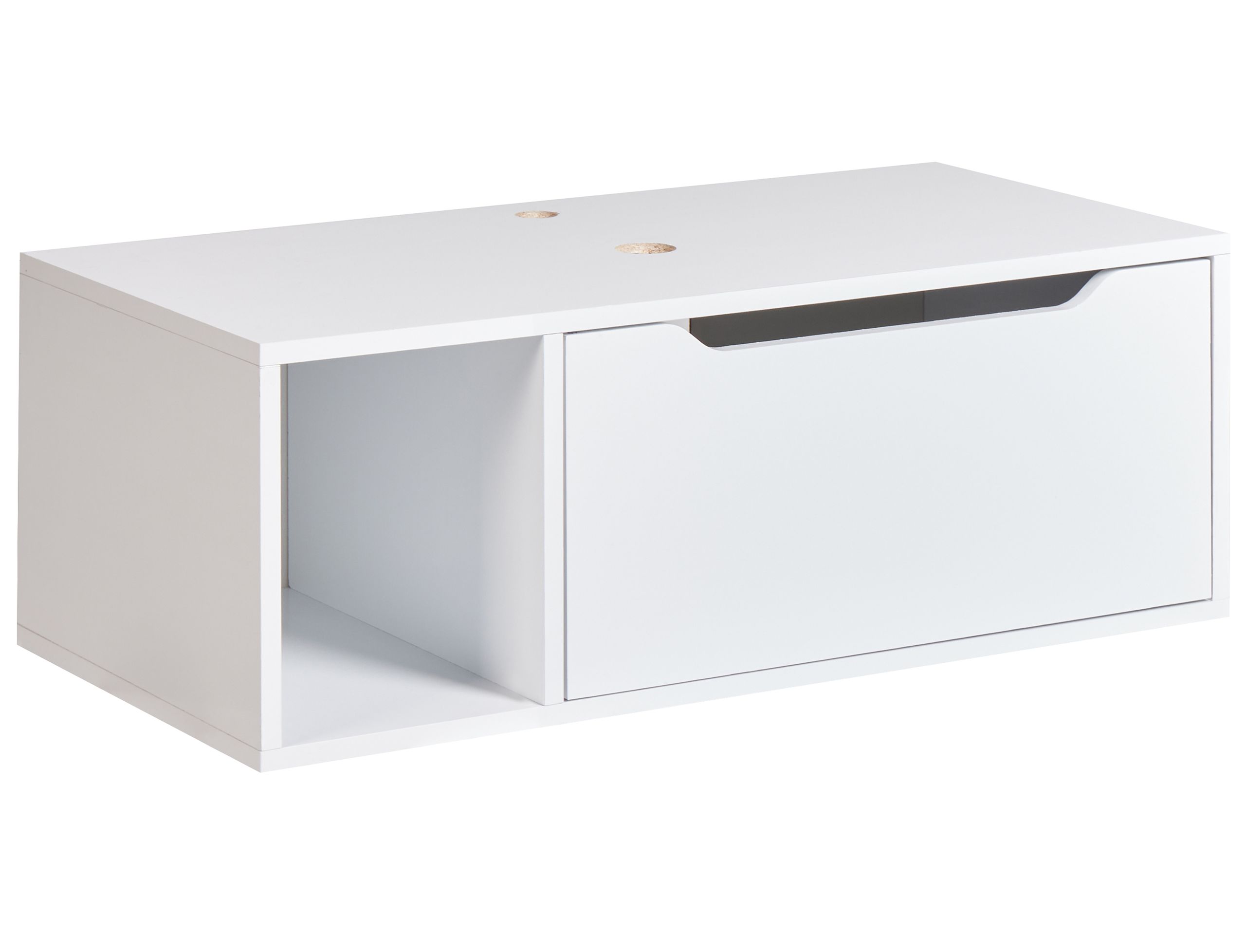 Mueble para lavabo de pared cascavel 80 cm blanco