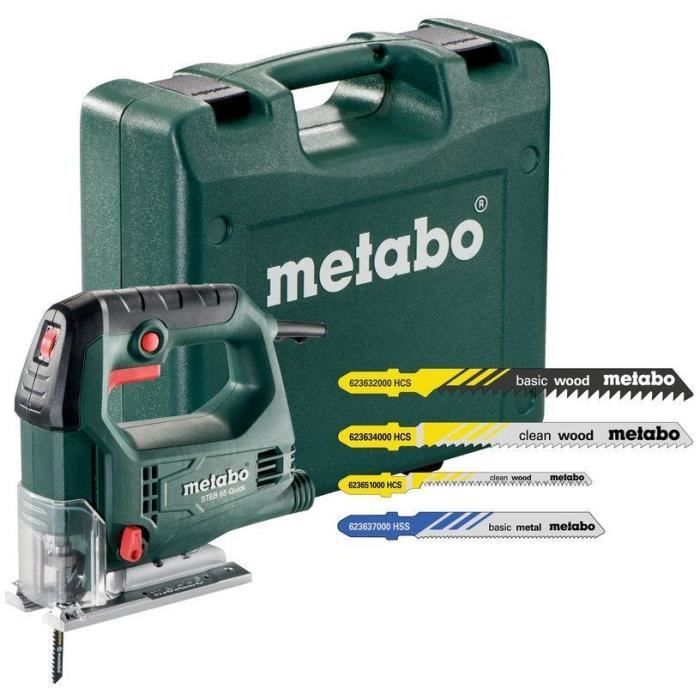Sierra de calar metabo steb 65 quick - 20 hojas - 450w - 600-3000 rpm