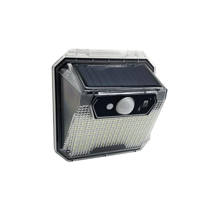 LED solar de pared 0.55w ip44 148 LED con sensor de movimiento -