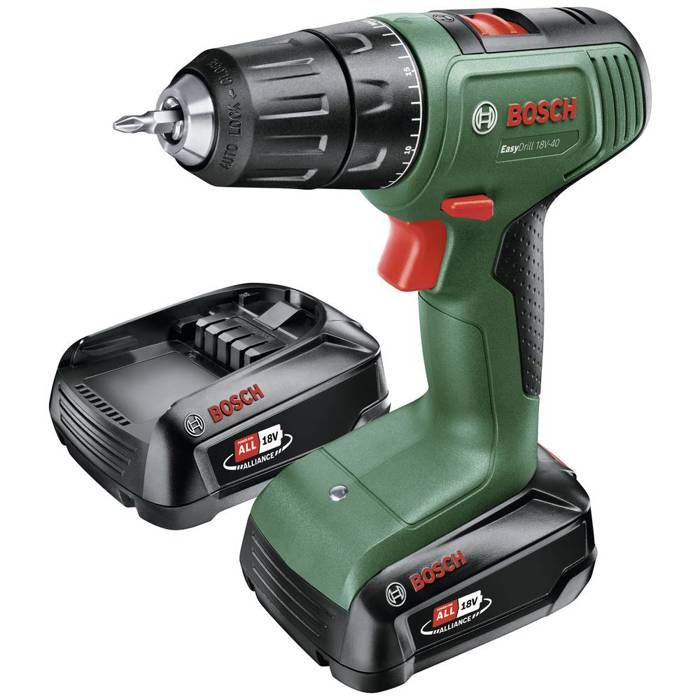 Taladro atornillador easydrill 18v-40 (2x 2,0ah) + al18v-20 en estuche de t