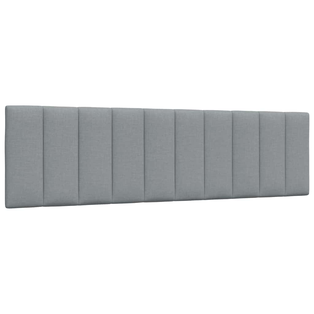 Cabecero de cama acolchado tela gris claro 180 cm eso7849
