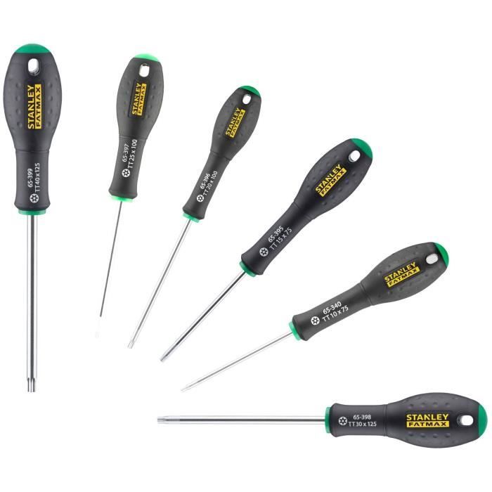 Juego de 6 destornilladores - stanley fatmax - 0-65-099 - tamper torx