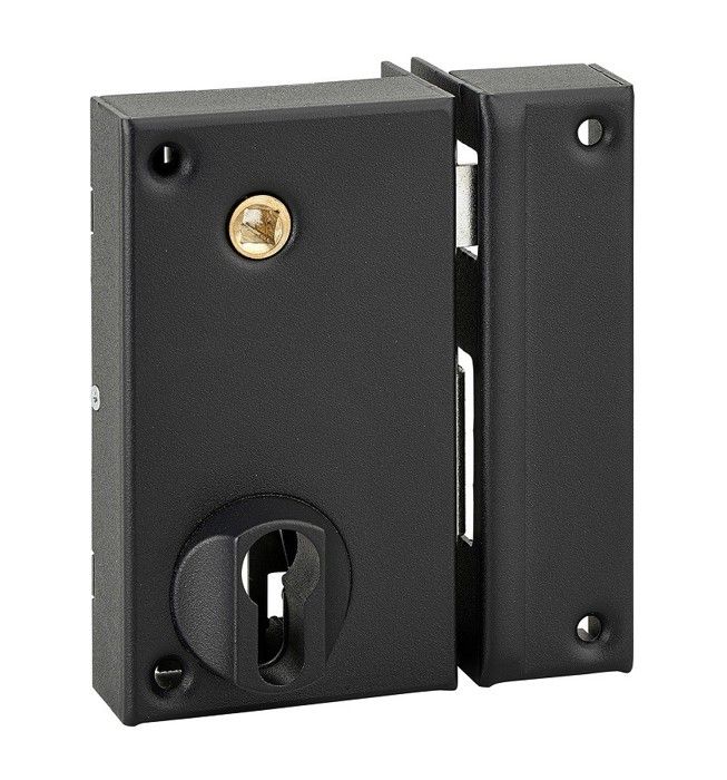Cerradura para cancela vertical thirard - cilindro perfil europeo 75x130mm