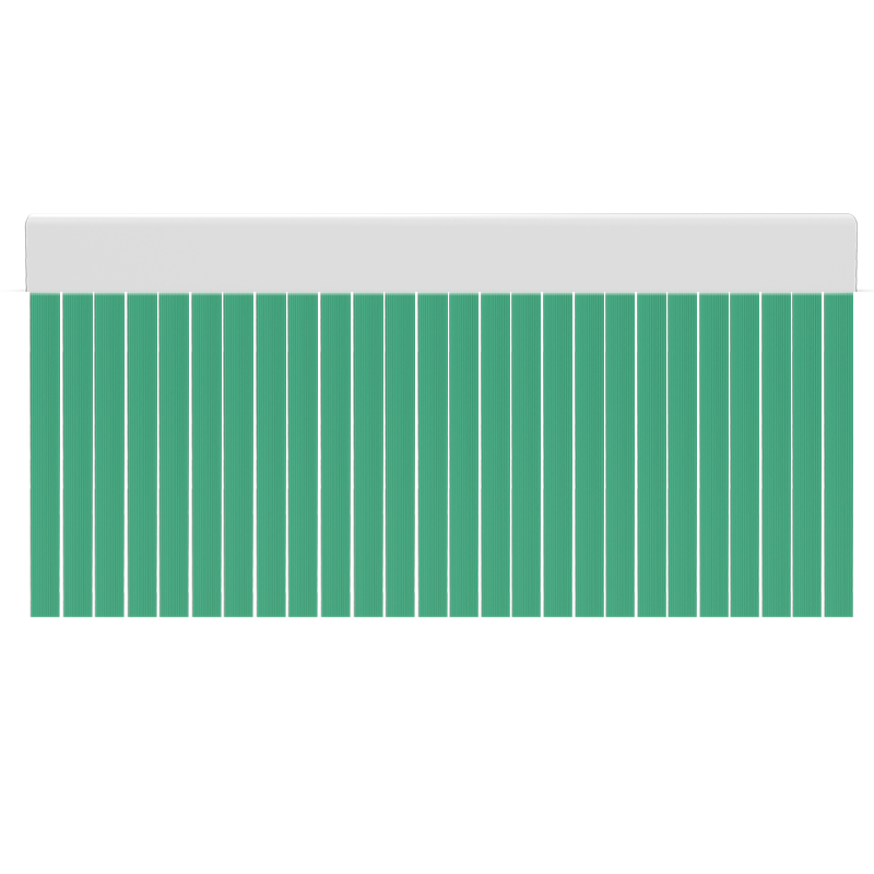 Cortina para puertas de PVC surca verde translucido / 90 x 210