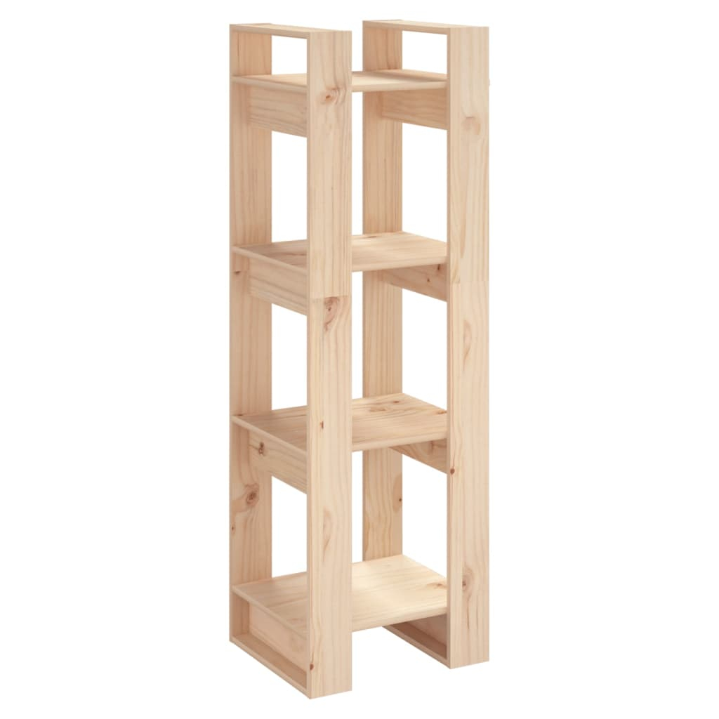vidaXL estantería/divisor de espacios madera maciza pino 41x35x125 cm